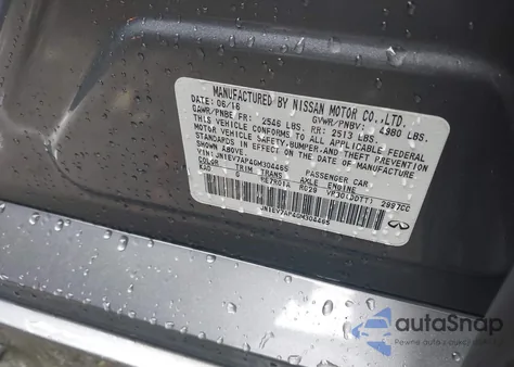 2016 Infiniti Q50 3.0T Premium z USA, uszkodzony, nr VIN JN1EV7AP4GM304465